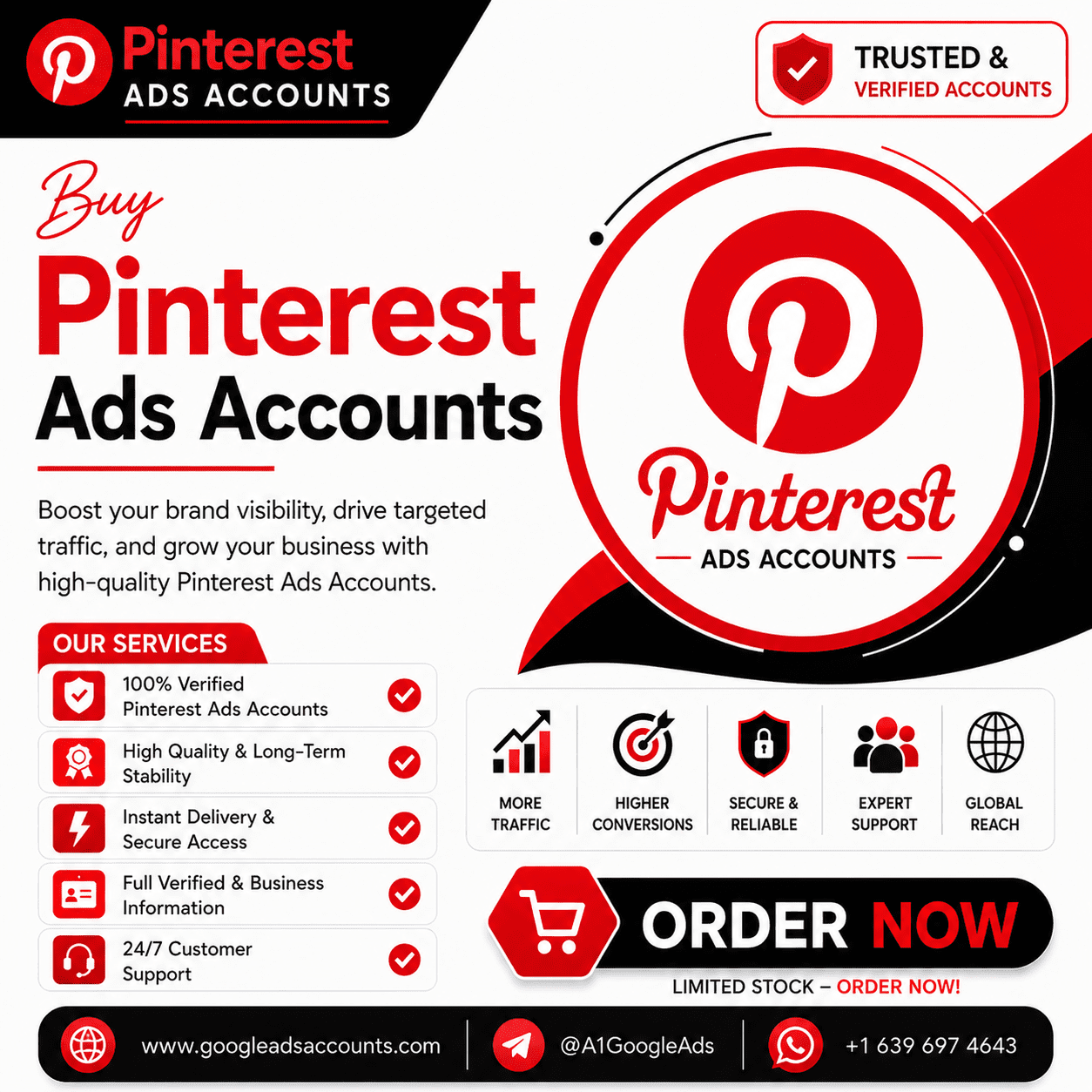 Buy Pinterest Ads Accounts