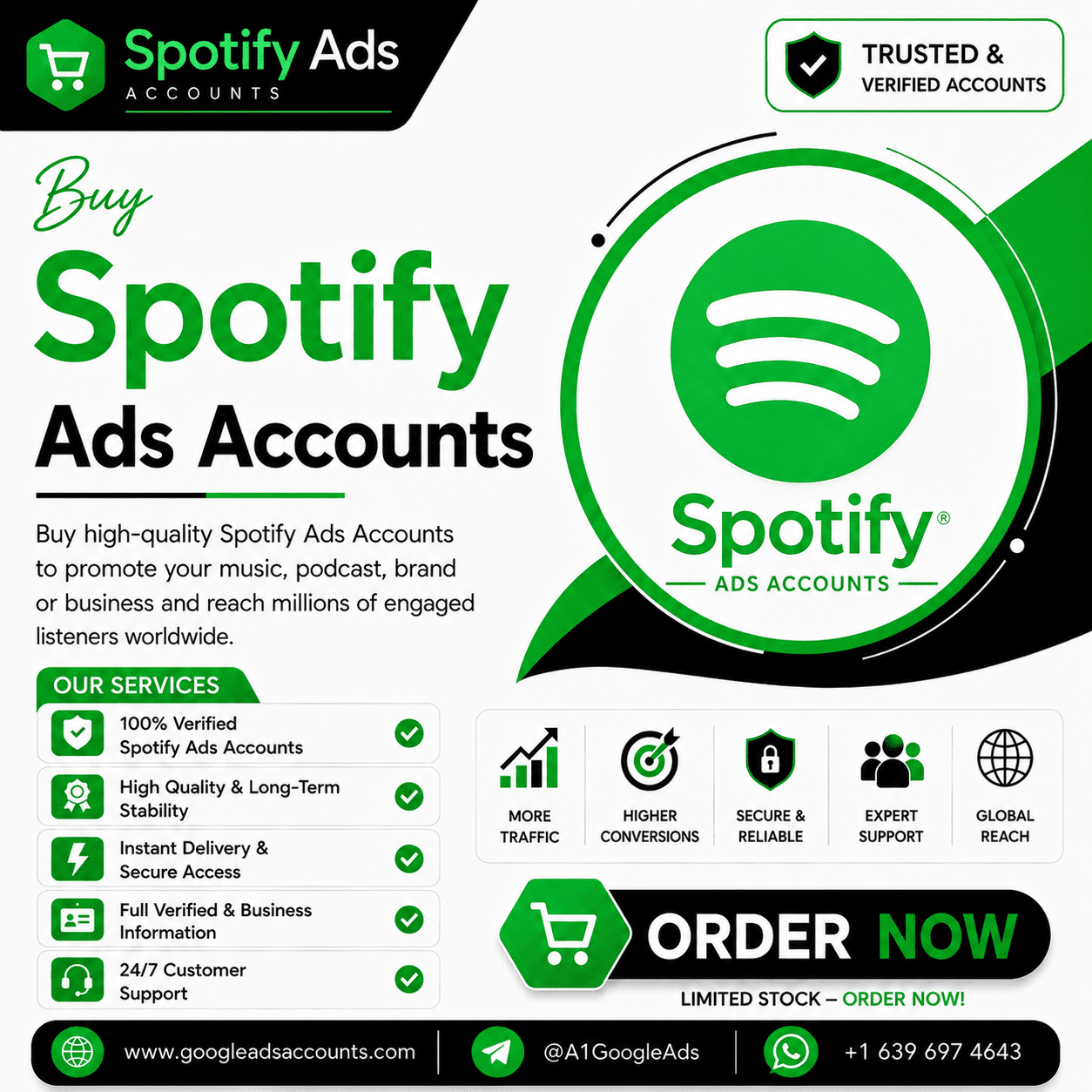Buy Spotify Ads Accounts