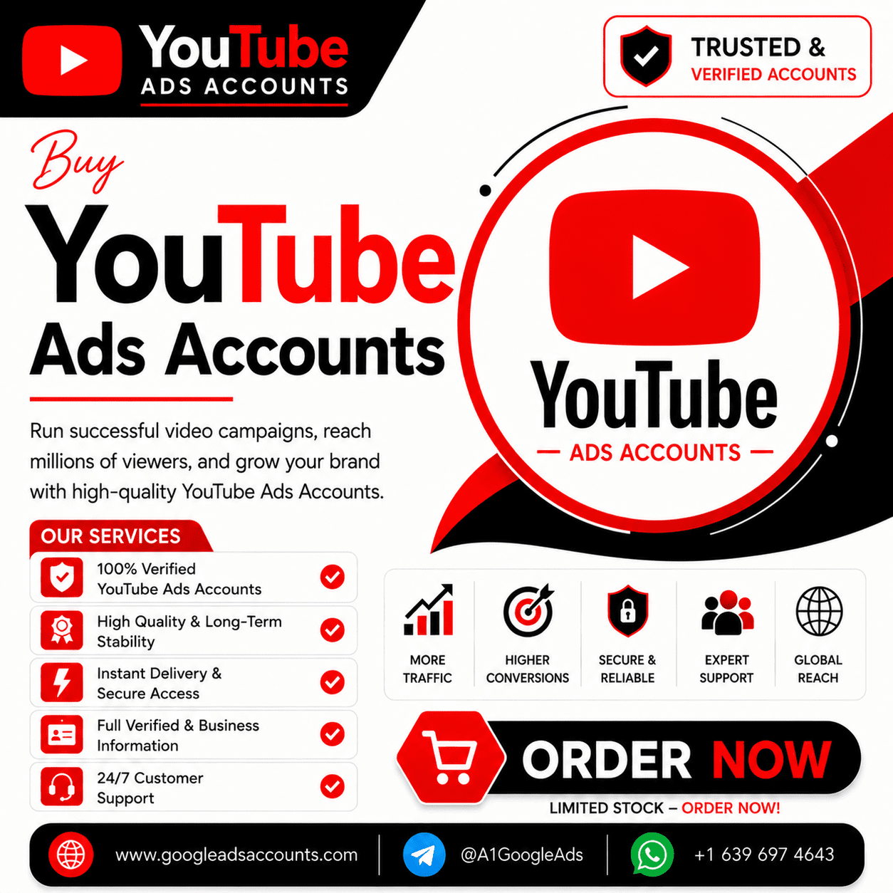 Buy YouTube Ads Accounts